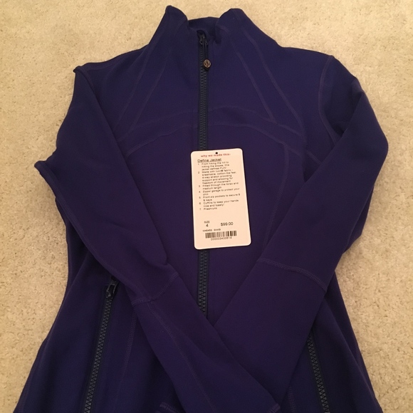 Lu Lu lemon Jackets & Blazers - Lu Lu Lemon Cobalt Blue Define jacket size 4
